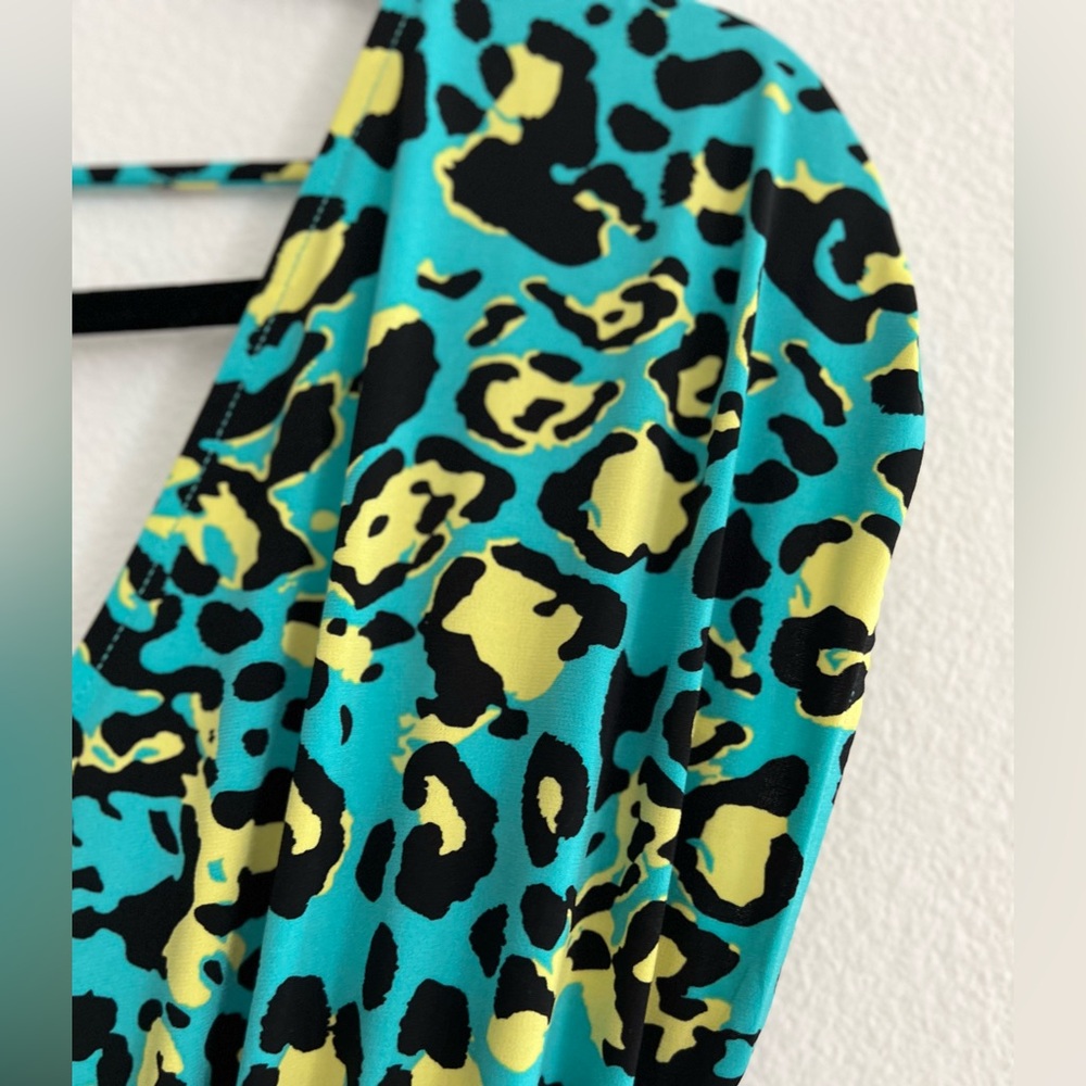 IMAN Blue and Yellow Sundress V-Neck - Picture 2 of 11
